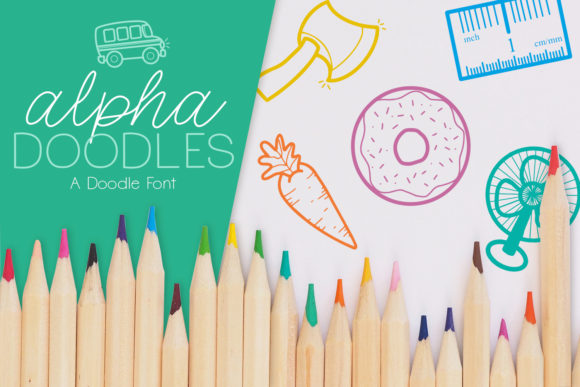Alpha Doodles: A Playful Font for Creative and Educational Projects