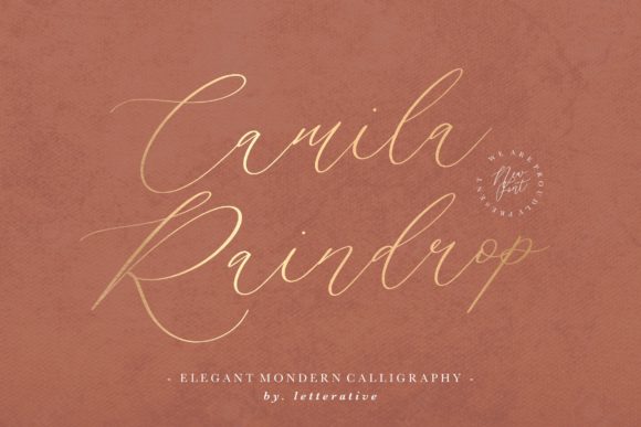 Camila Raindrop: A Handwritten Font That Elevates Creativity