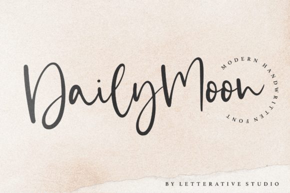 Daily Moon: A Stylish Script Font for Everyday Creativity