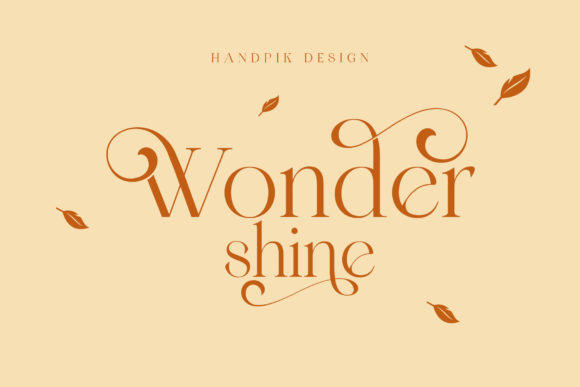 Discover the Elegance of Wonder Shine Font