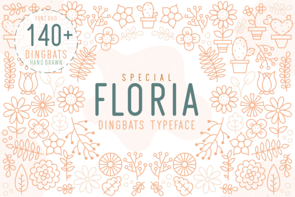 Floria: A Dingbats Font That Transforms Design with Unique Typography