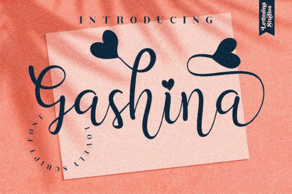 Gashina: A Romantic Script Font for Creative Projects