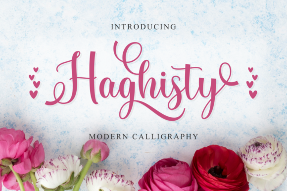 Haghisty: A Beautiful and Magical Handwritten Font for Creative Designers