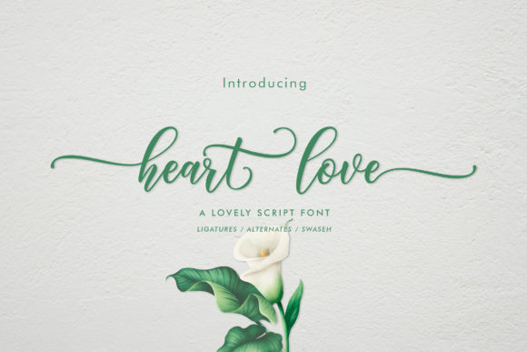 Heart Love: A Timeless Font for Elegant and Authentic Design