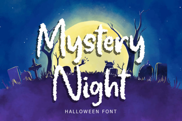 Mystery Night: A Spooky Font for Halloween Creations