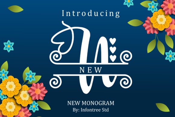 New Monogram Simplifies Elegance into One Truly Outstanding Decorative Font