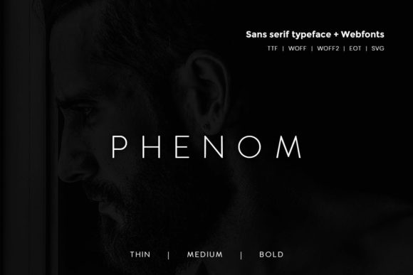 Phenom: A Minimalist Sans Serif Font for Versatile Design and Communication